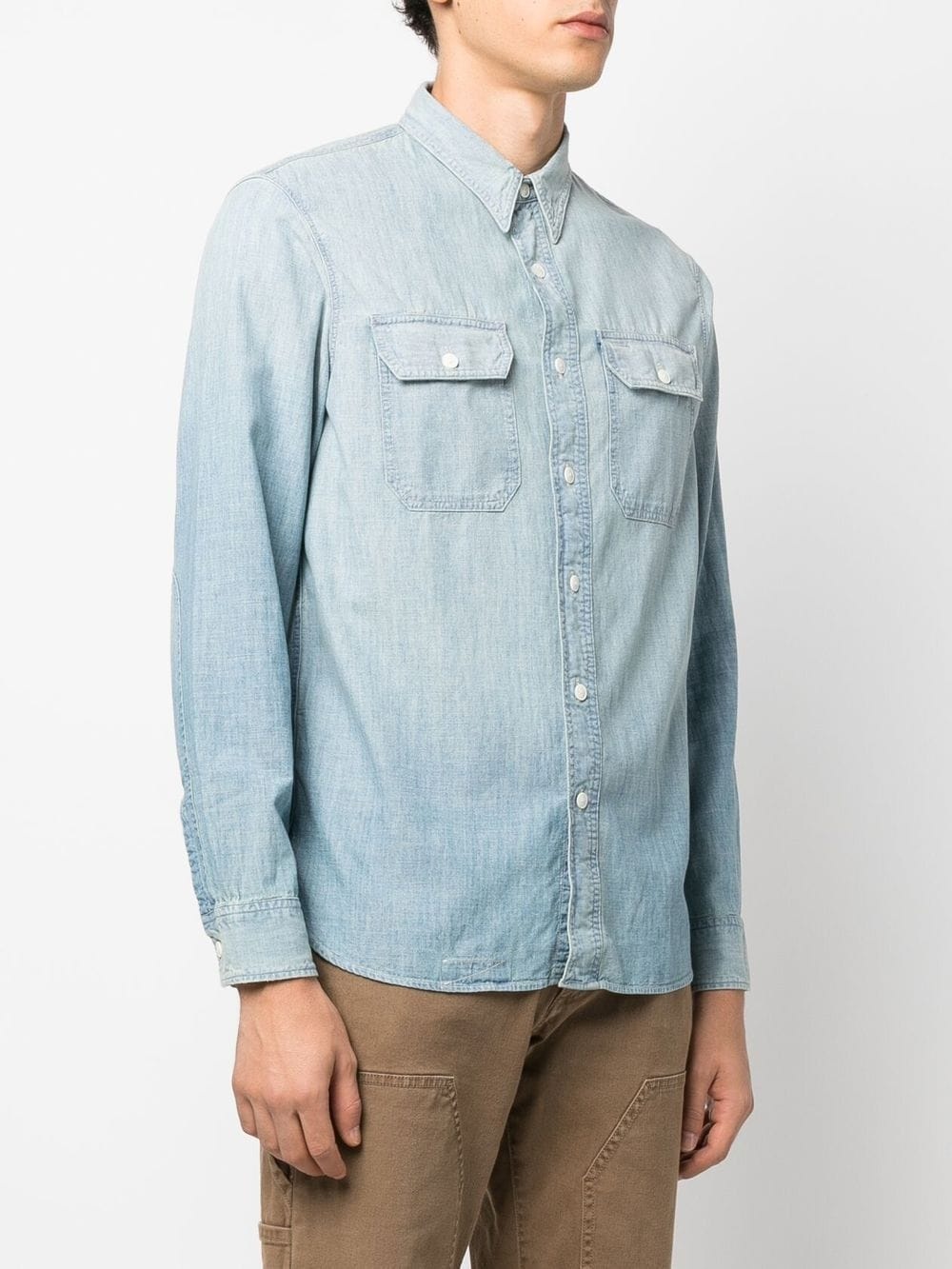 Illinois button-up denim shirt - 3