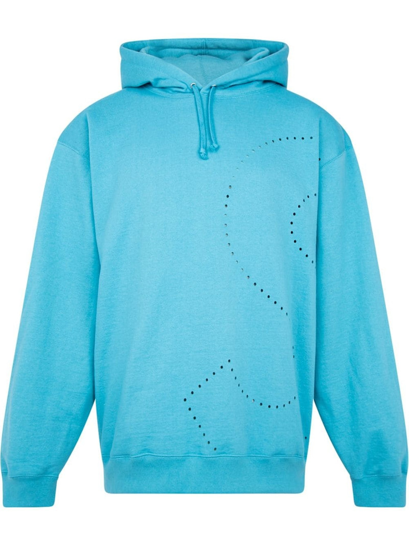 laser cut 'S' logo hoodie 1