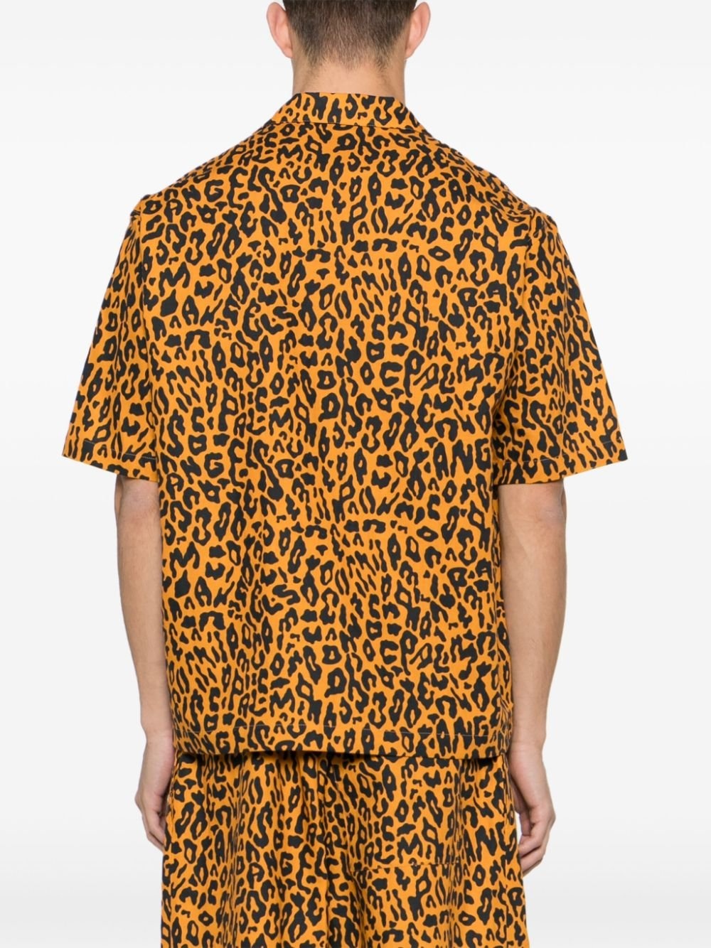 Palm Angels Cheetah Bowling Shirt Orange - 2