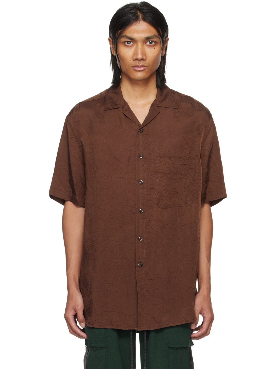 Brown Oversized Shirt - 1