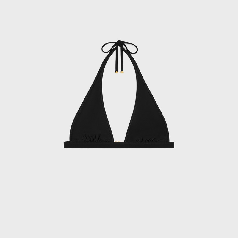 CELINE triomphe triangle top in matte jersey outlook