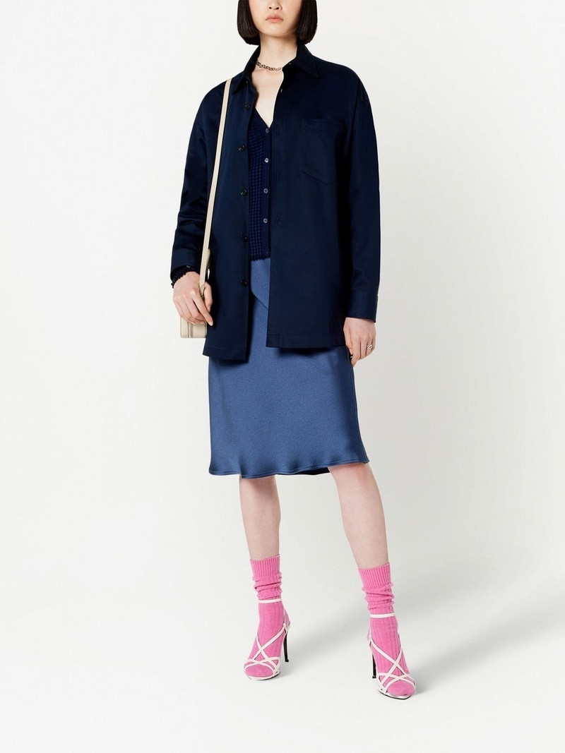 AMI Paris high-waisted satin skirt outlook