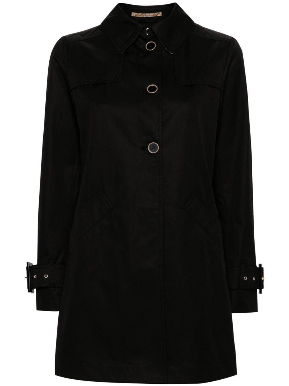 A-line gabardine jacket - 1