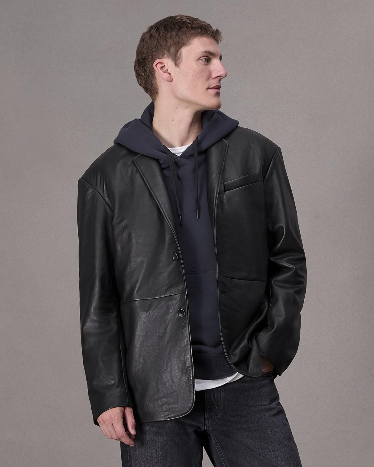 Shift Leather Blazer - 2