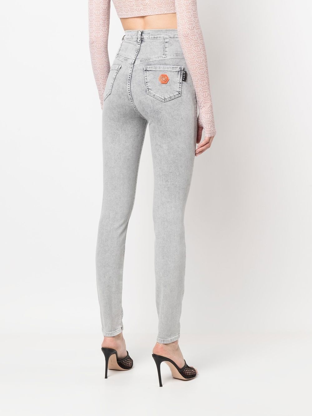super high-waisted skinny jeggings - 5
