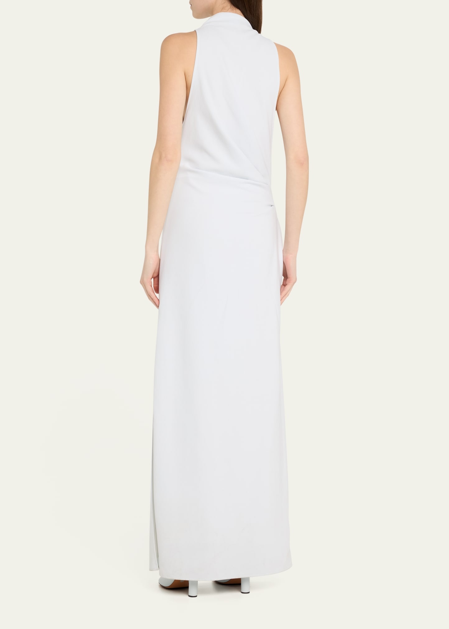 Devyn Draped Matte Double Crepe Dress - 3