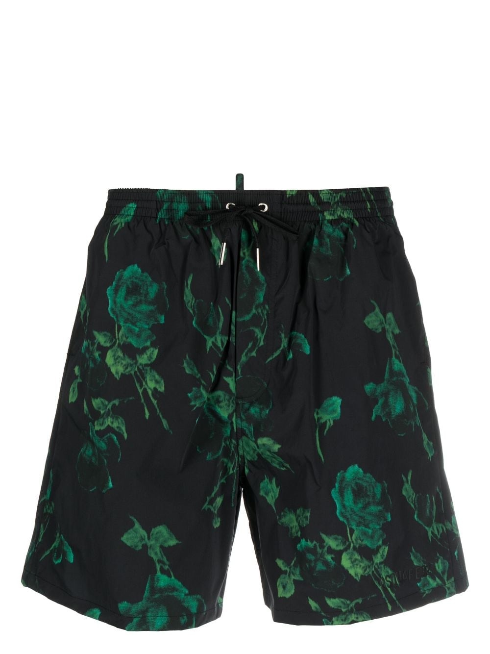 rose-print swim shorts - 1