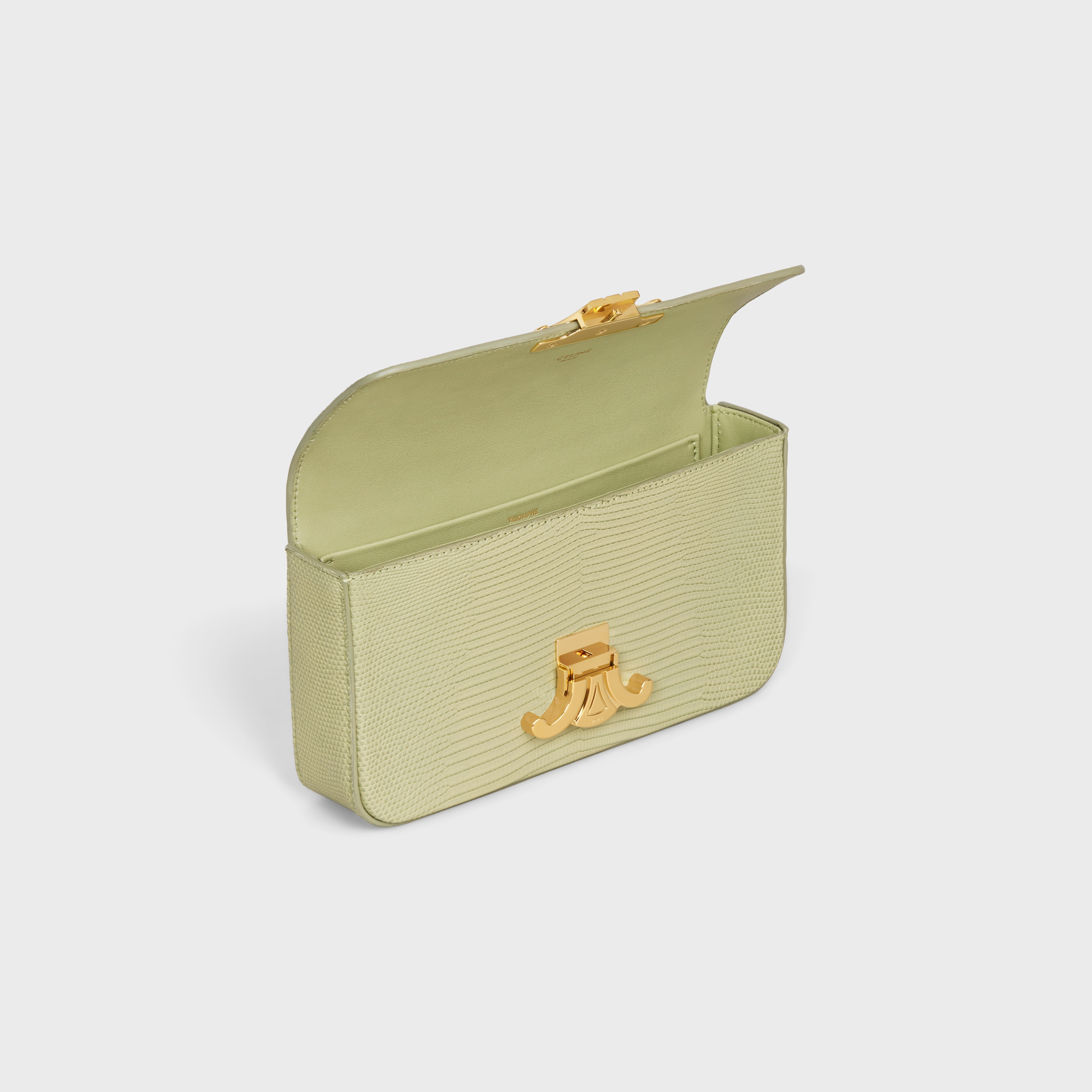 CHAIN SHOULDER BAG triomphe in lizard - 4