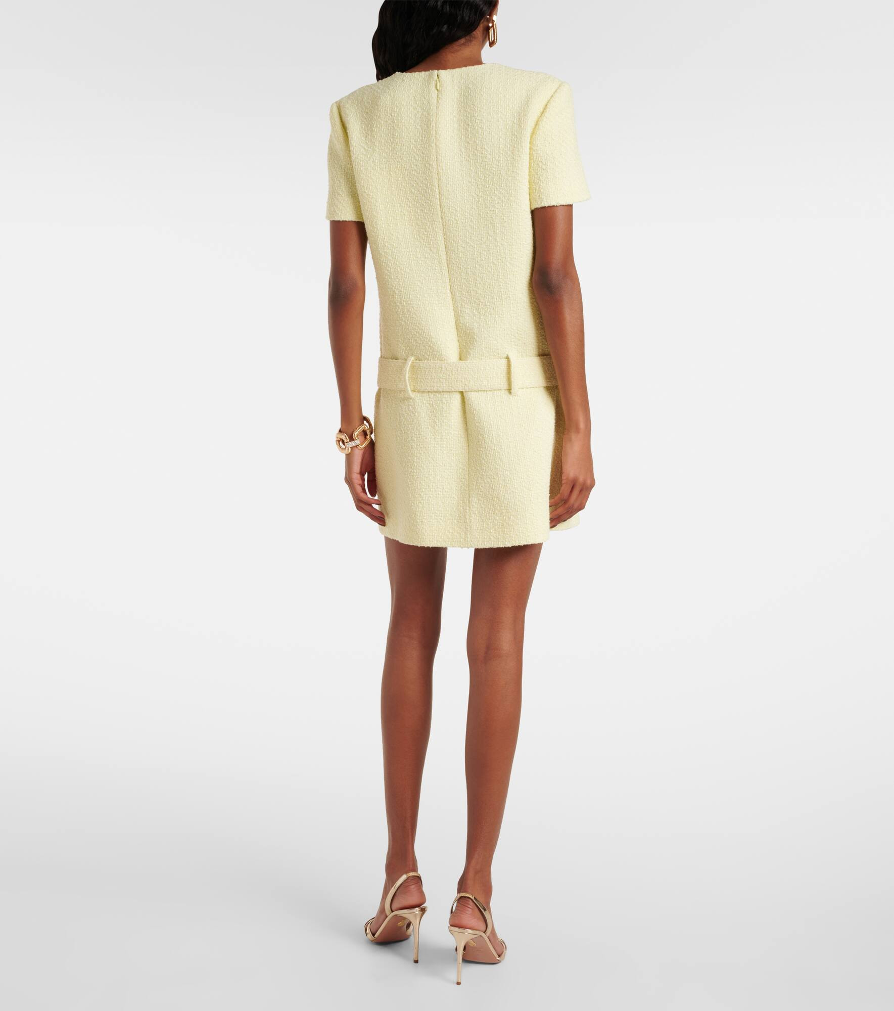 Belted bouclé minidress - 3
