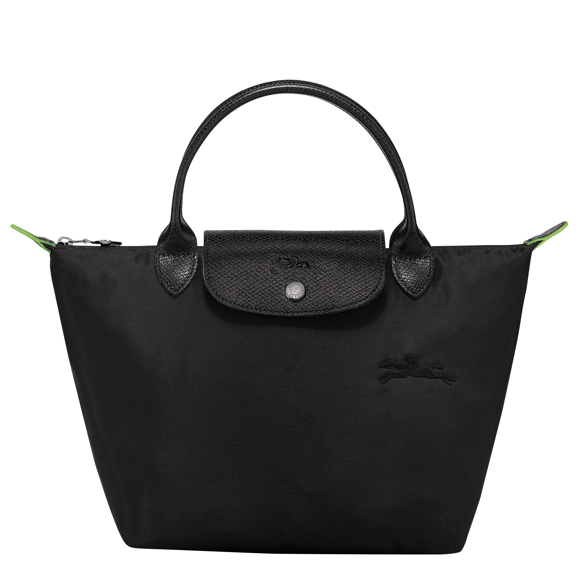 Le Pliage Green S Handbag Black - Recycled canvas - 1