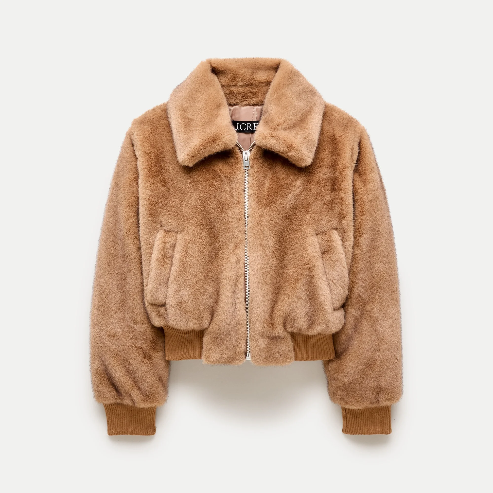 Bomber jacket in faux fur - 1