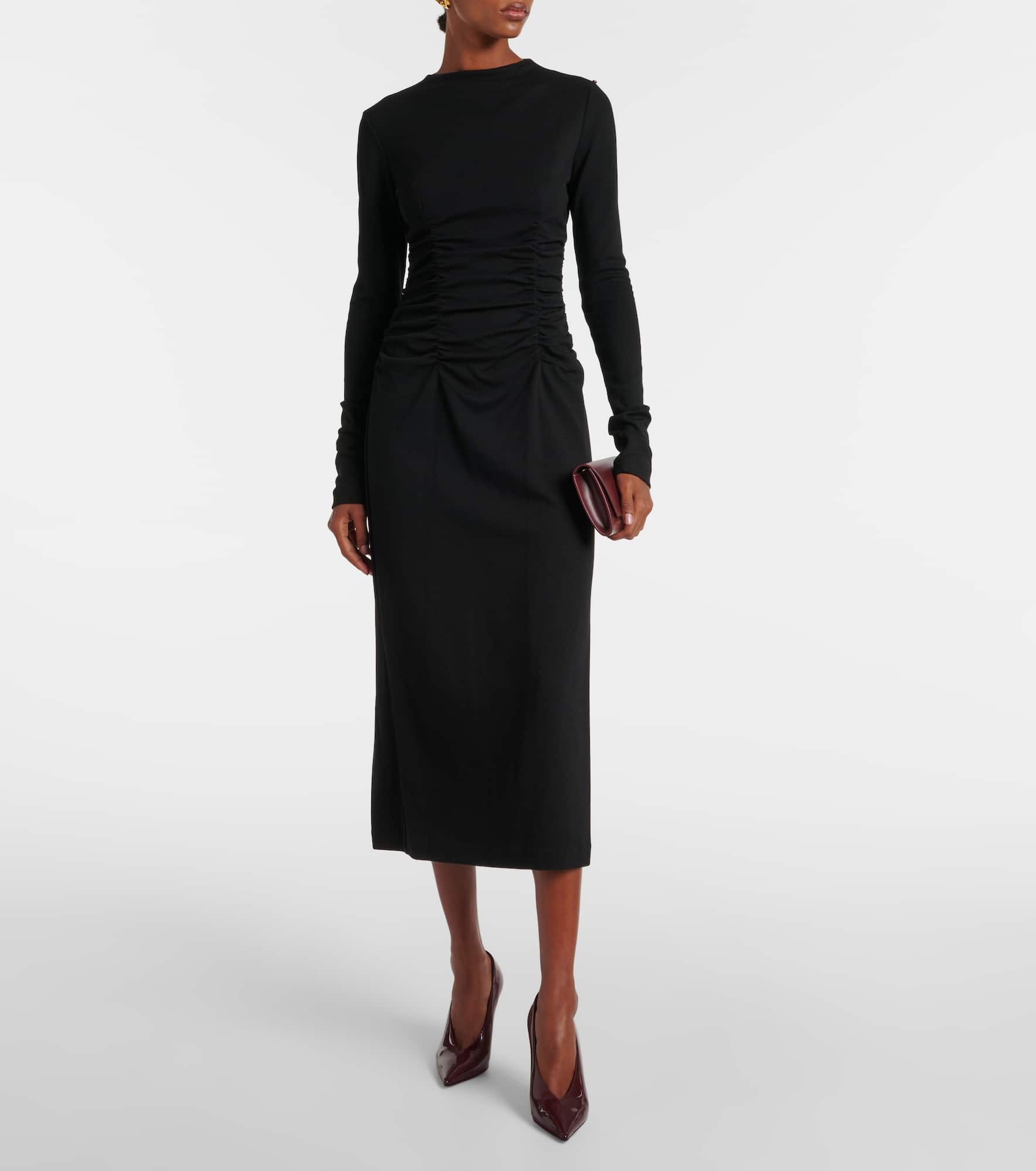Acline wool and cotton-blend maxi dress - 2