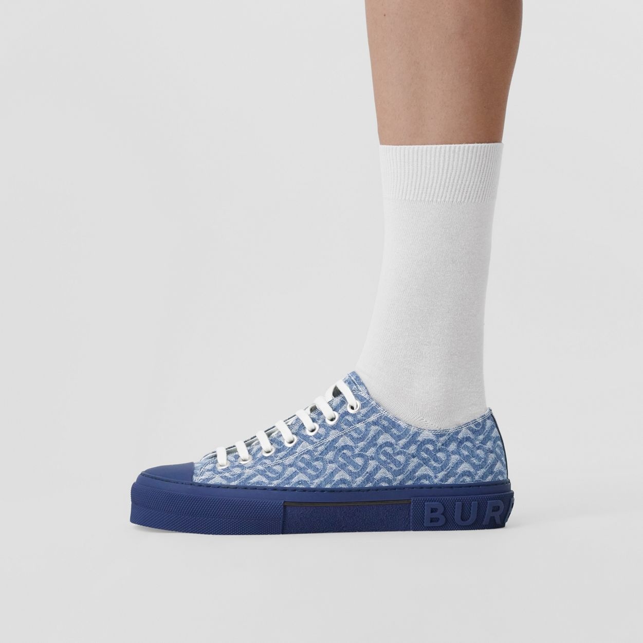 Monogram Denim Sneakers - 3