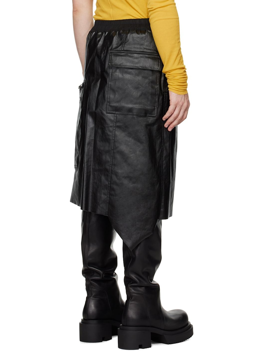 Black Porterville Dracca Denim Skirt - 3