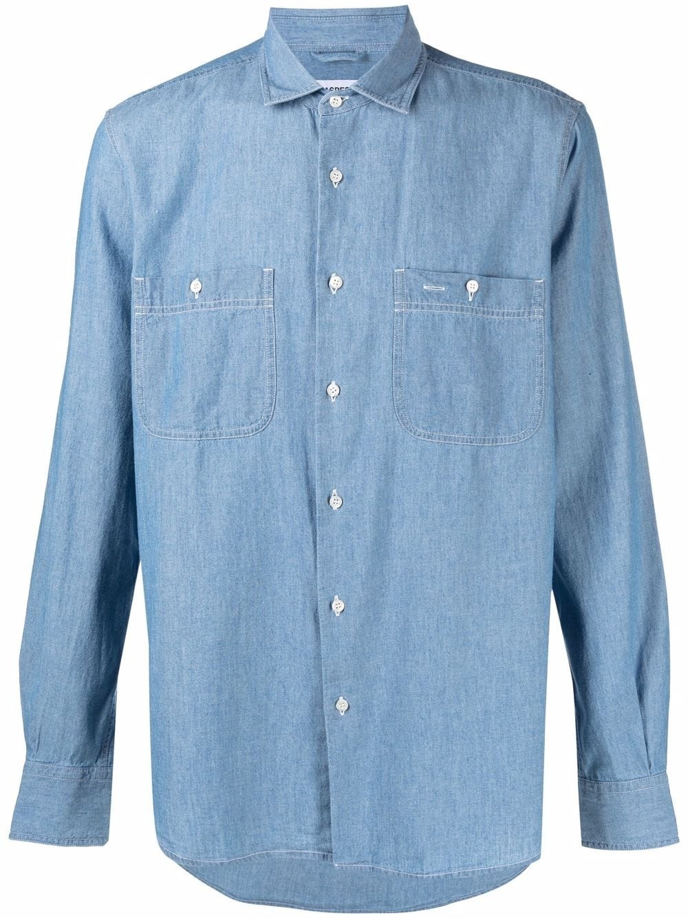 denim button-down shirt - 1