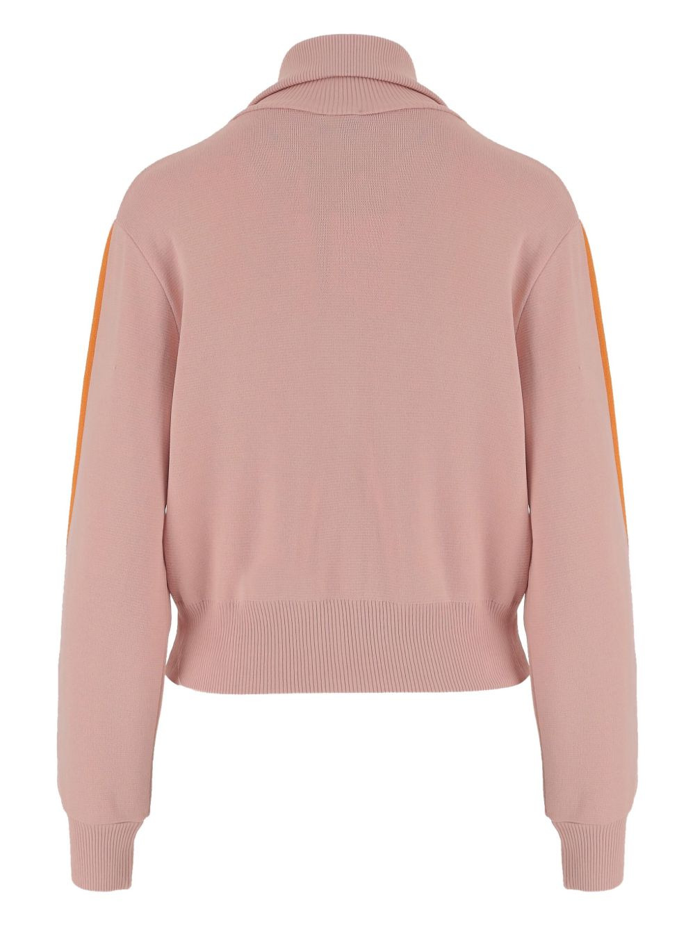 stripe-detail zip-fastening hacket - 2