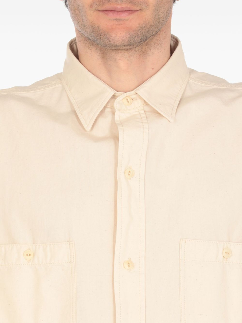 short-sleeve chest-pocket shirt - 5