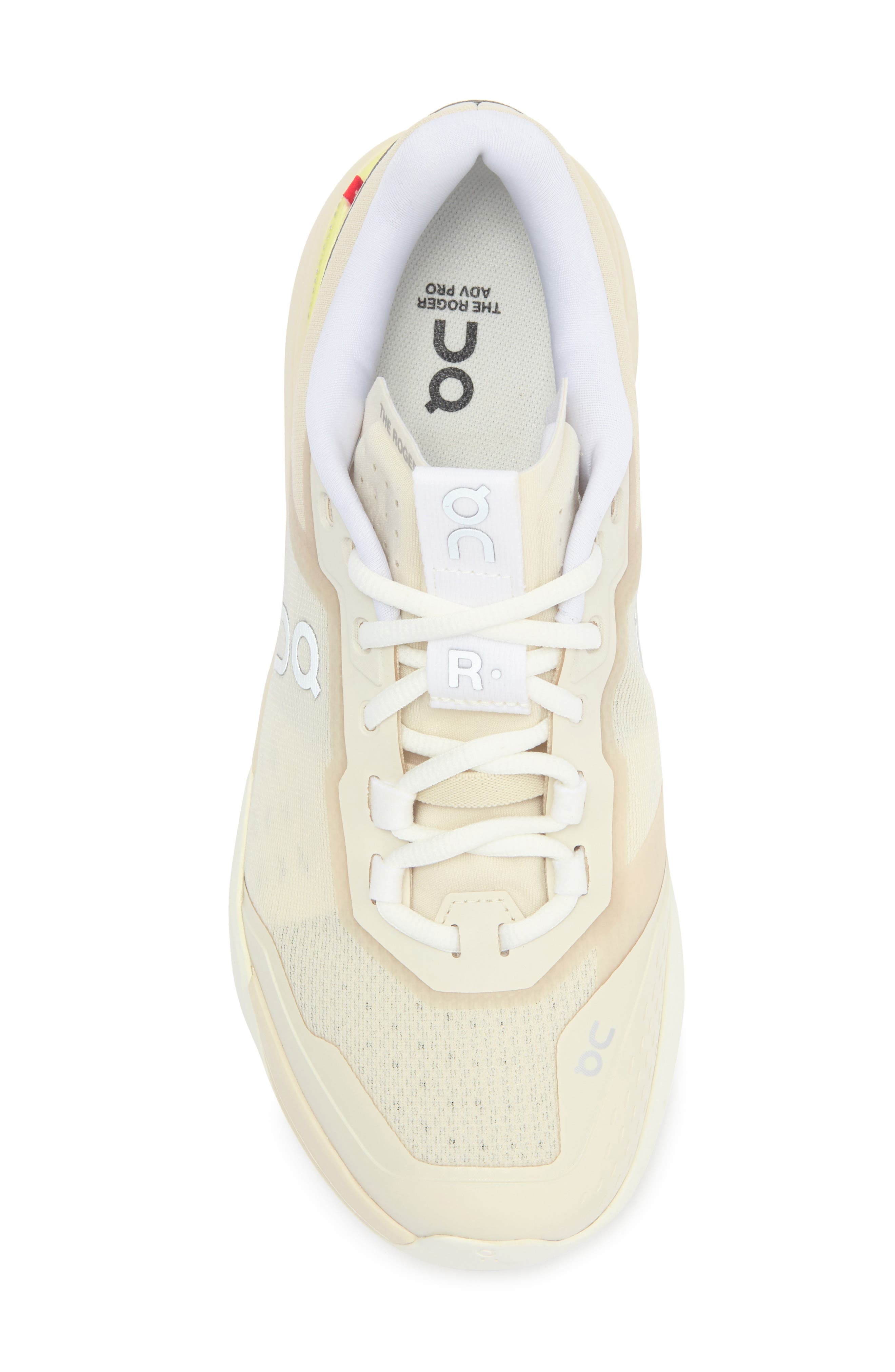 On THE ROGER Adv Pro Tennis Shoe in Cream/Limelight at Nordstrom - 5