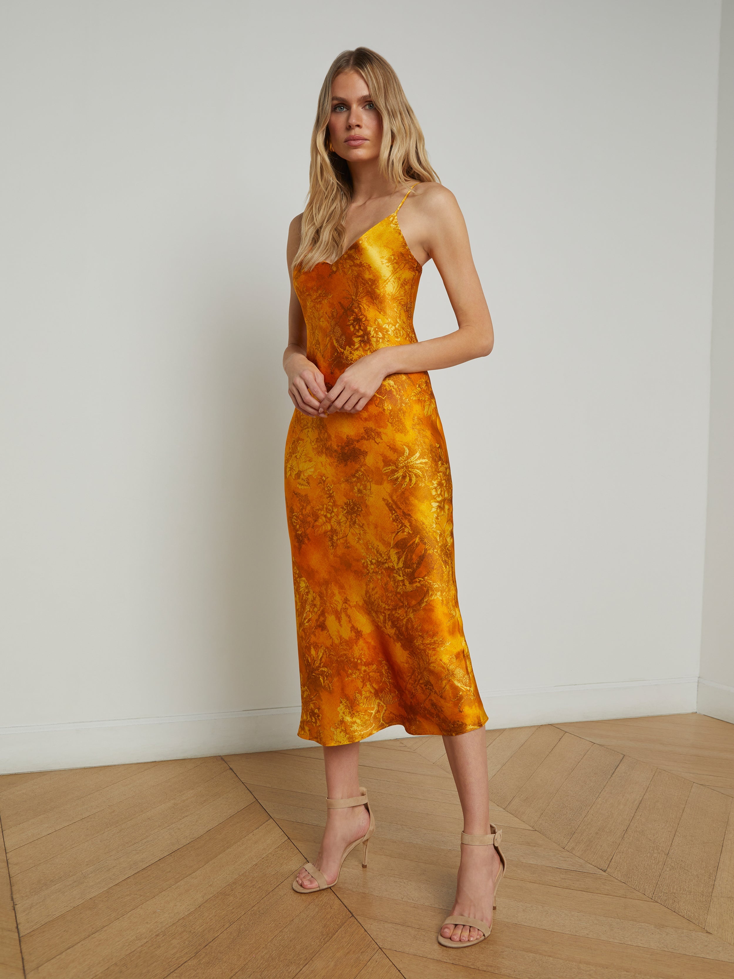 Seridie Silk Slip Dress - 4