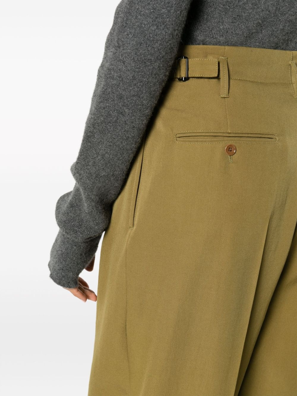 pleated virgin-wool trousers - 5