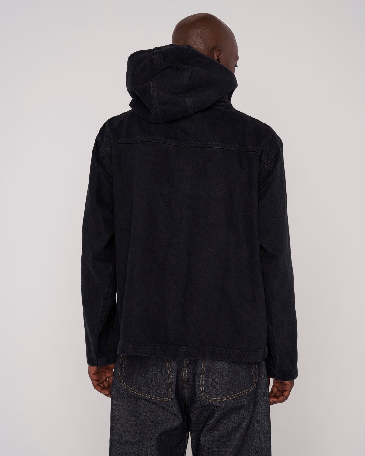 Denim Smock - Black - 5