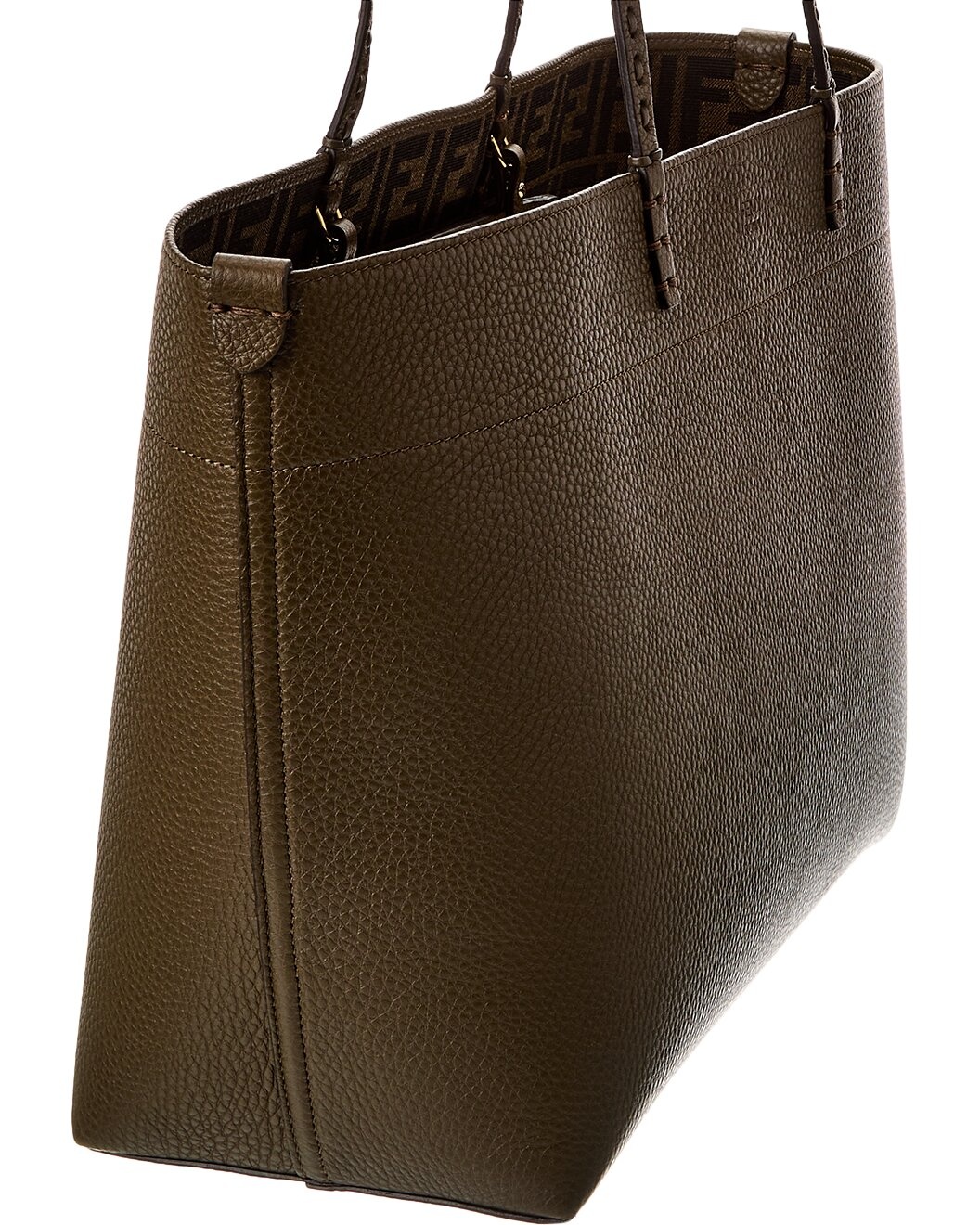 FENDI Roll Medium Leather Tote - 3