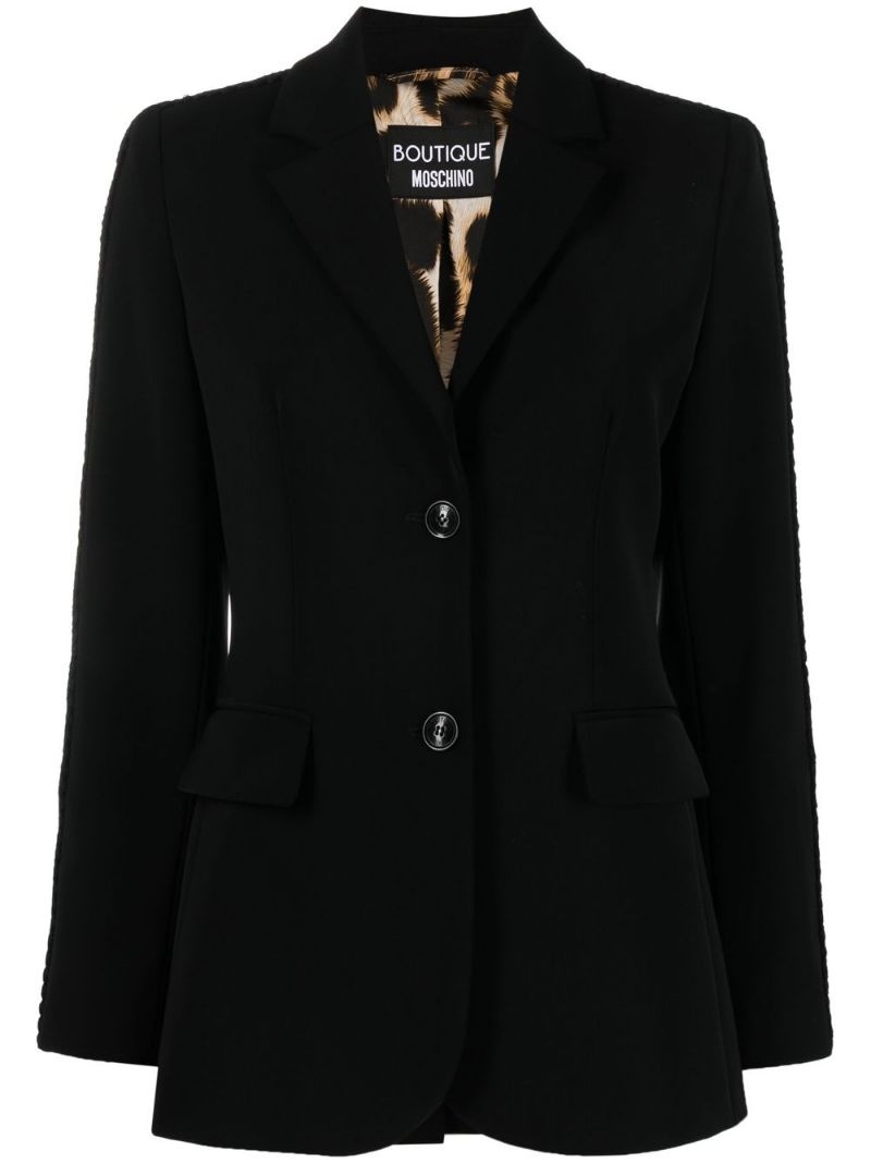 tailored single-breasted blazer - 1