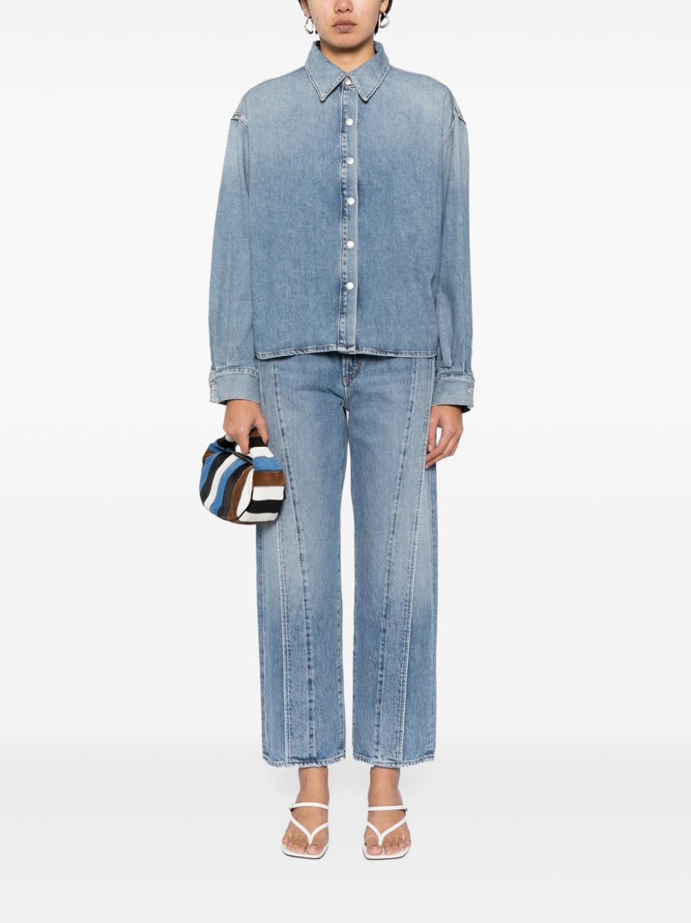 Fold Jean high-rise wide-leg jeans - 2