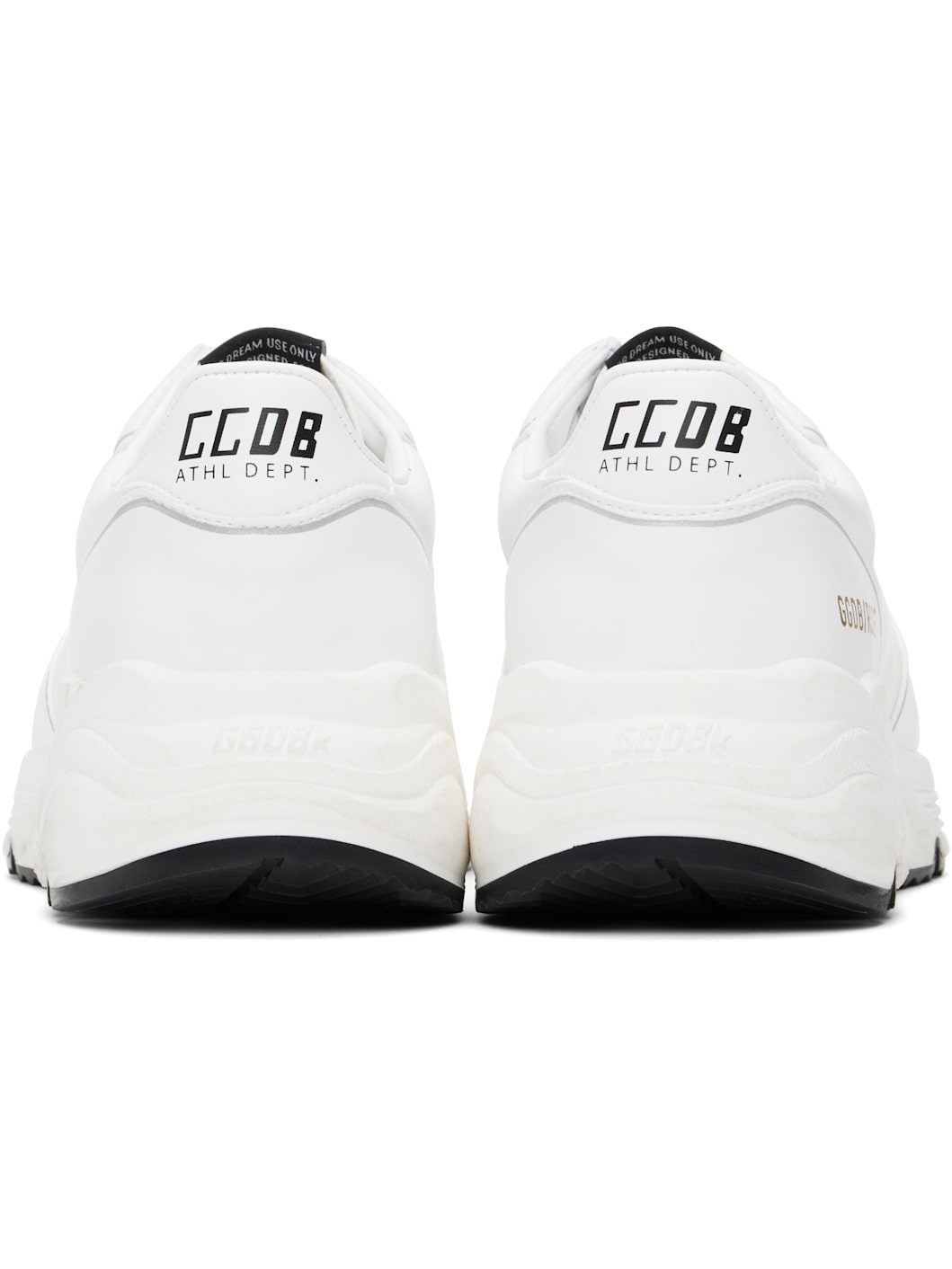 White Bio-Based Running Sole Sneakers - 2
