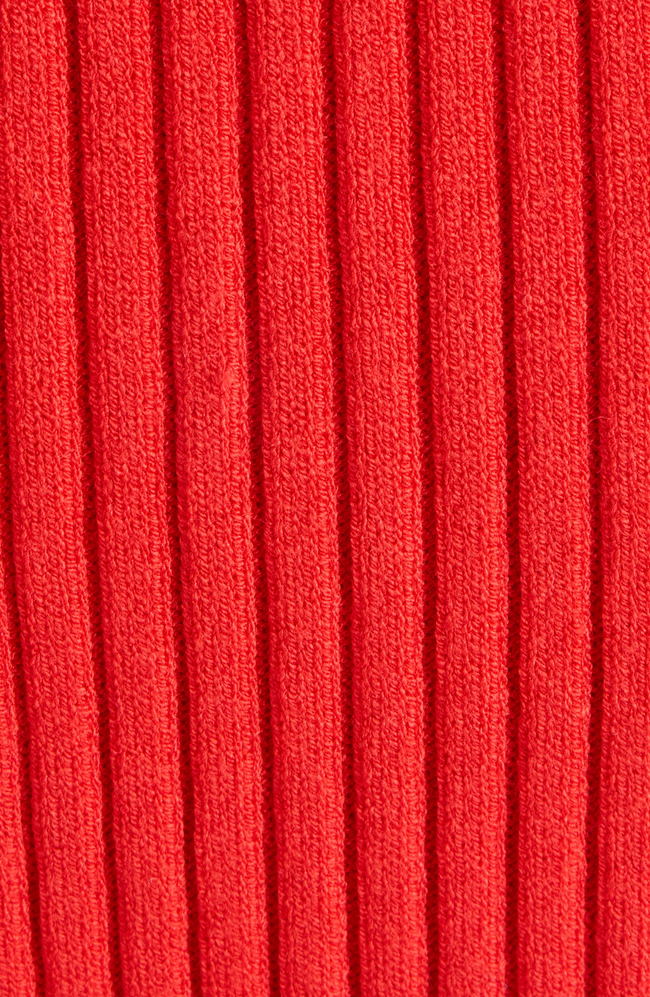 Courrèges Circle Rib Sleeveless Top in Poppy at Nordstrom - 6