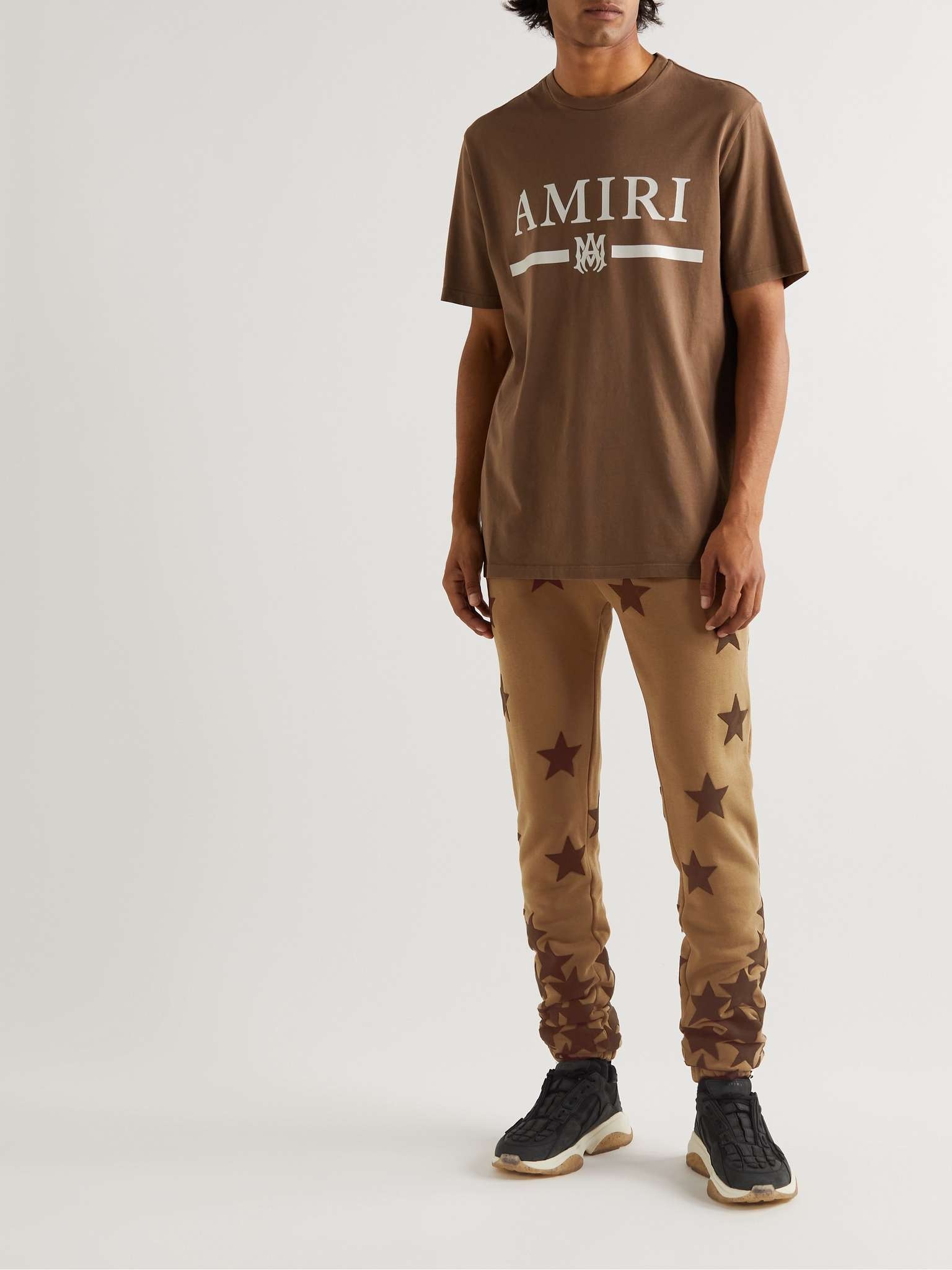 + Chemist Tapered Suede-Appliquéd Cotton-Jersey Sweatpants - 2