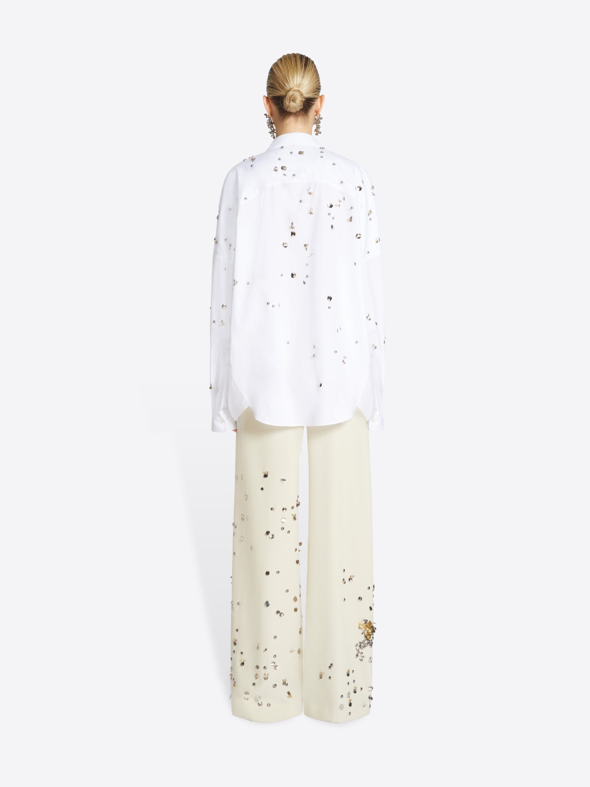 EMBELLISHED COCOON SHIRT - 4