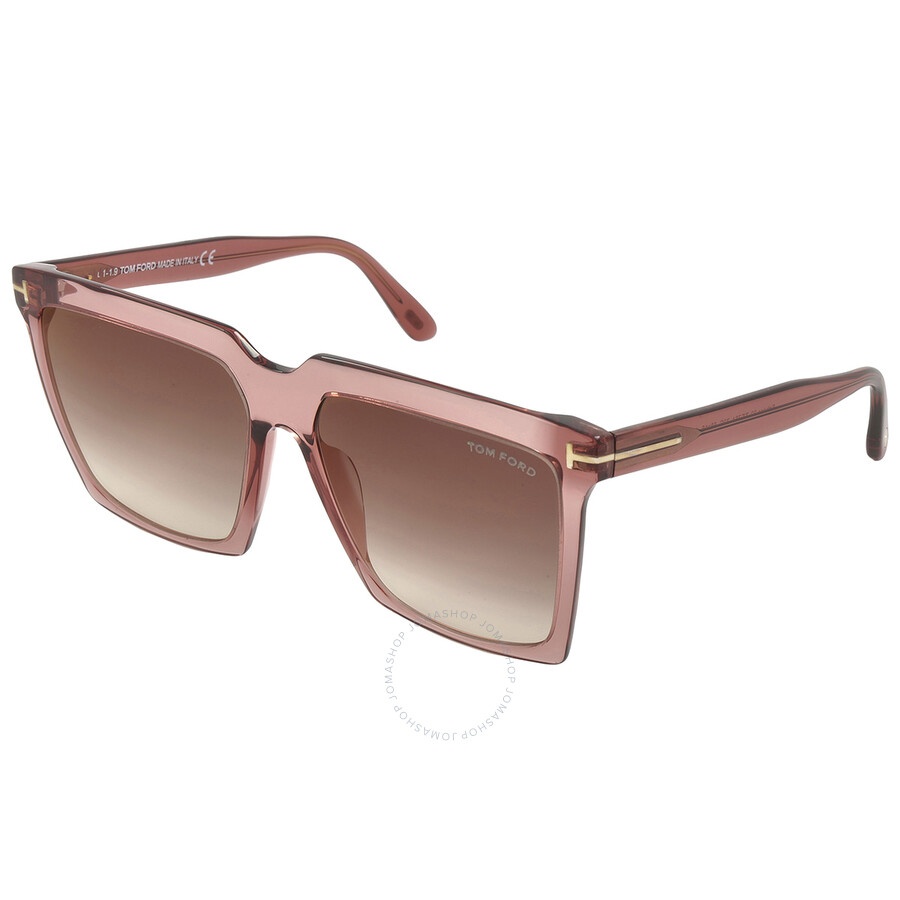 Tom Ford Sabrina Brown Mirror Browline Ladies Sunglasses FT0764 72G 58 - 3