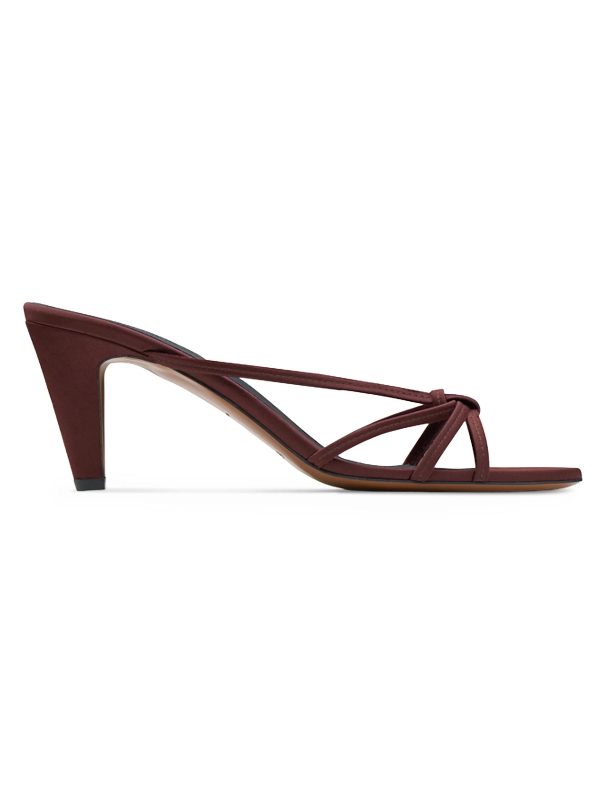 Women's Motha 65MM Knotted Mules - Dark Chocolate - 1