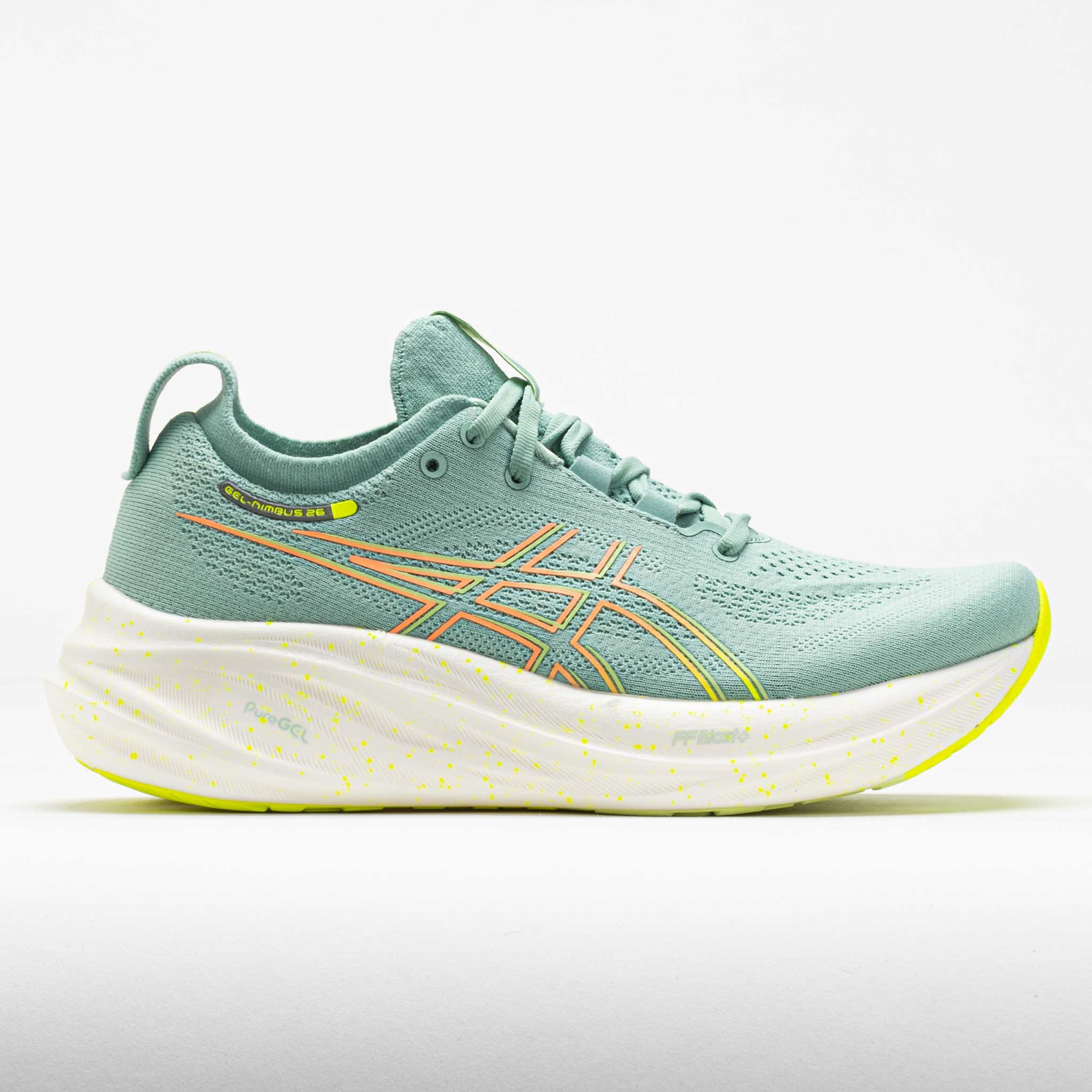 Asics ASICS GEL-Nimbus 26 Womens Light Celadon/Safety Yellow