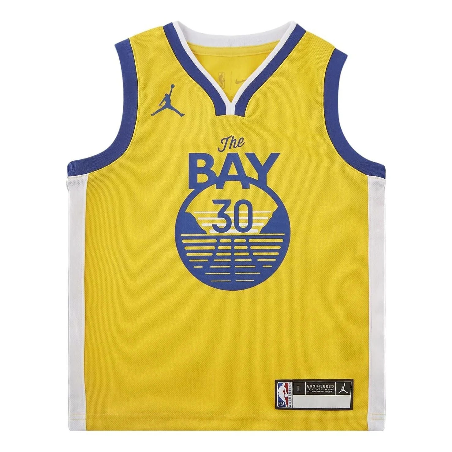 Air Jordan Golden State Warriors 2020-2021 Statement Jersey 'Yellow' DN5275-728 - 1