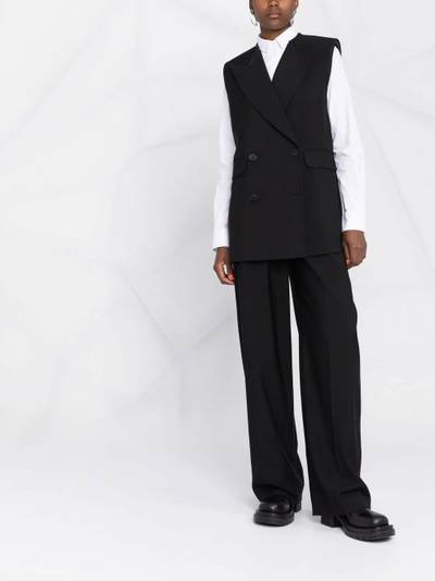 Alexander McQueen peak lapels double-breasted vest outlook