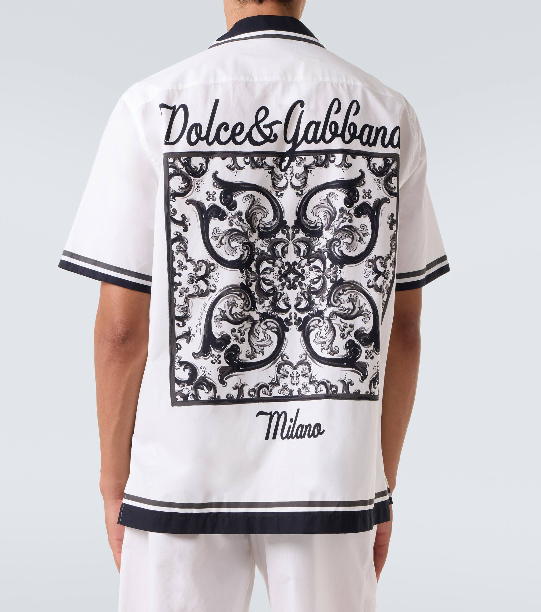 Majolica printed cotton shirt - 4
