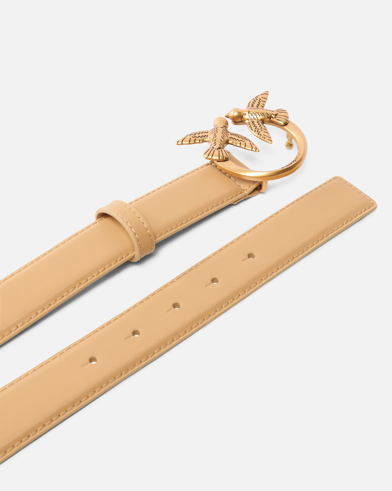 LOVE BIRDS LEATHER BELT 3CM 3