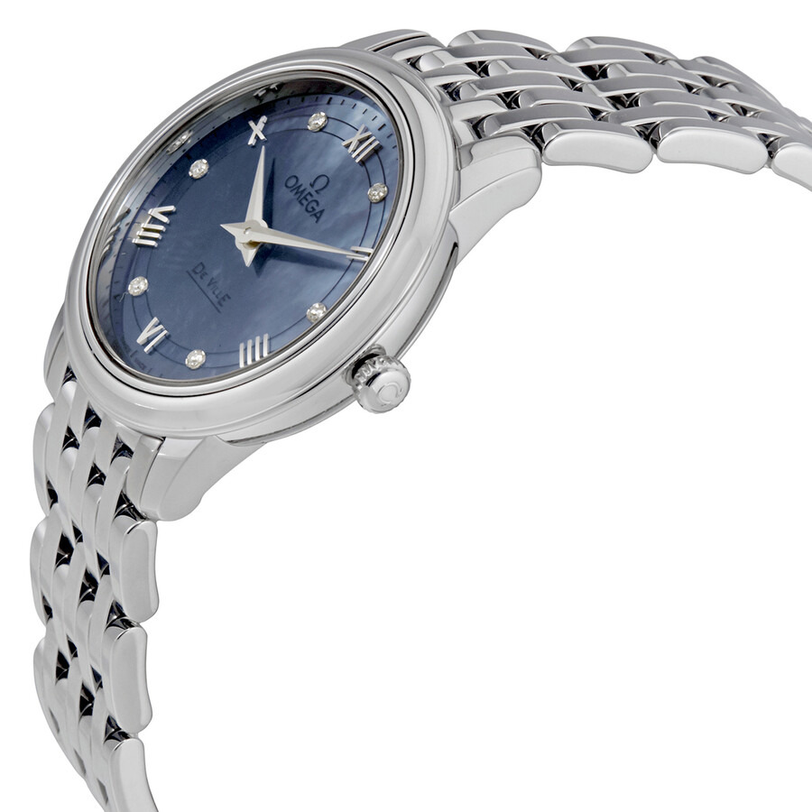 Omega De Ville Prestige Blue Mother of Pearl Ladies Watch 424.10.27.60.57.001 - 2