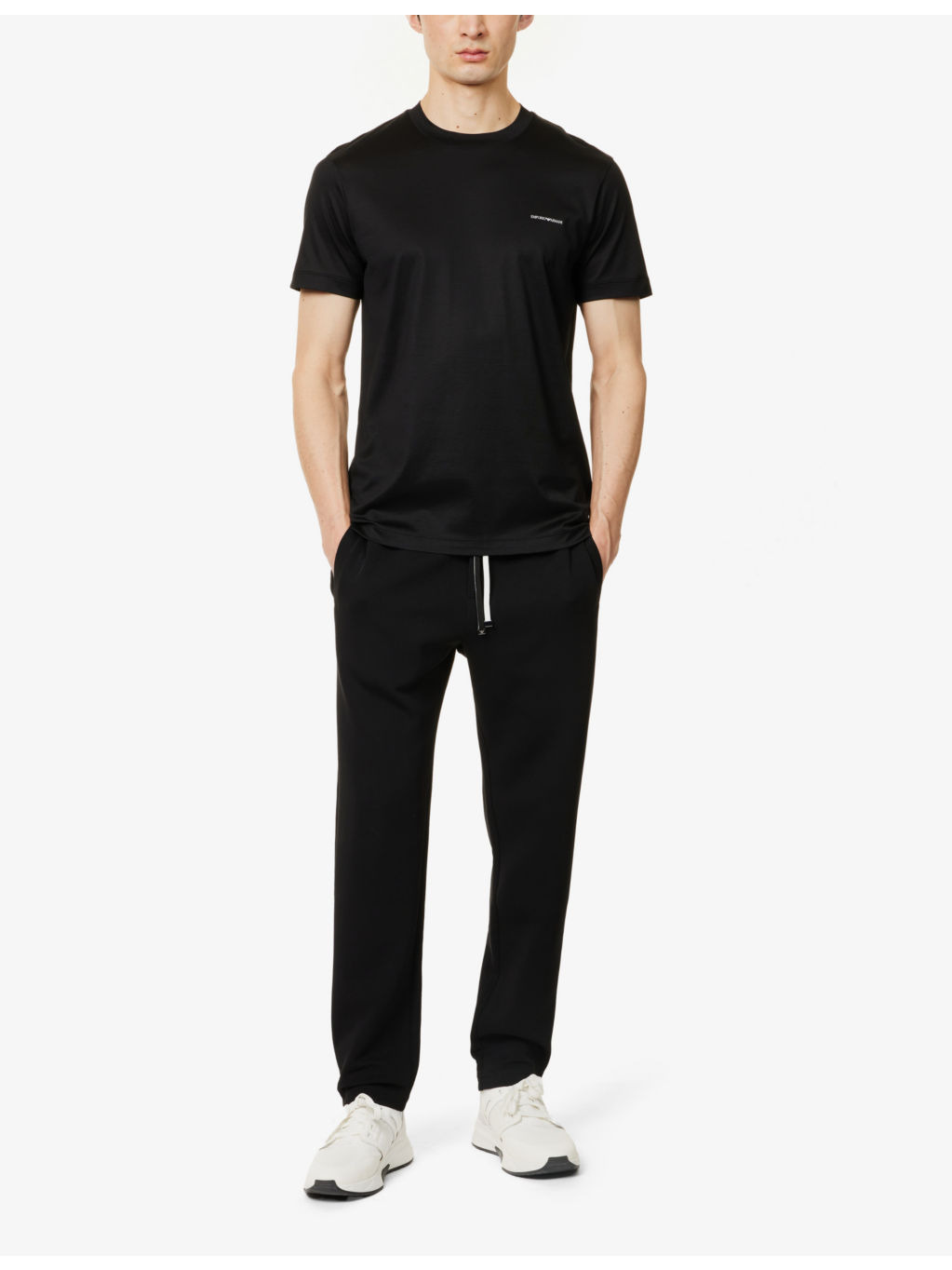 Logo-Embroidered Straight-Leg Stretch-Cotton Jogging Bottoms - 2