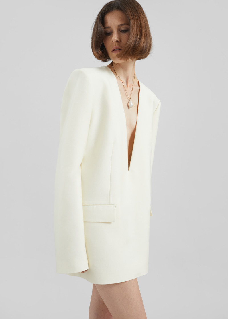 Serra Blazer Dress - Cream 2