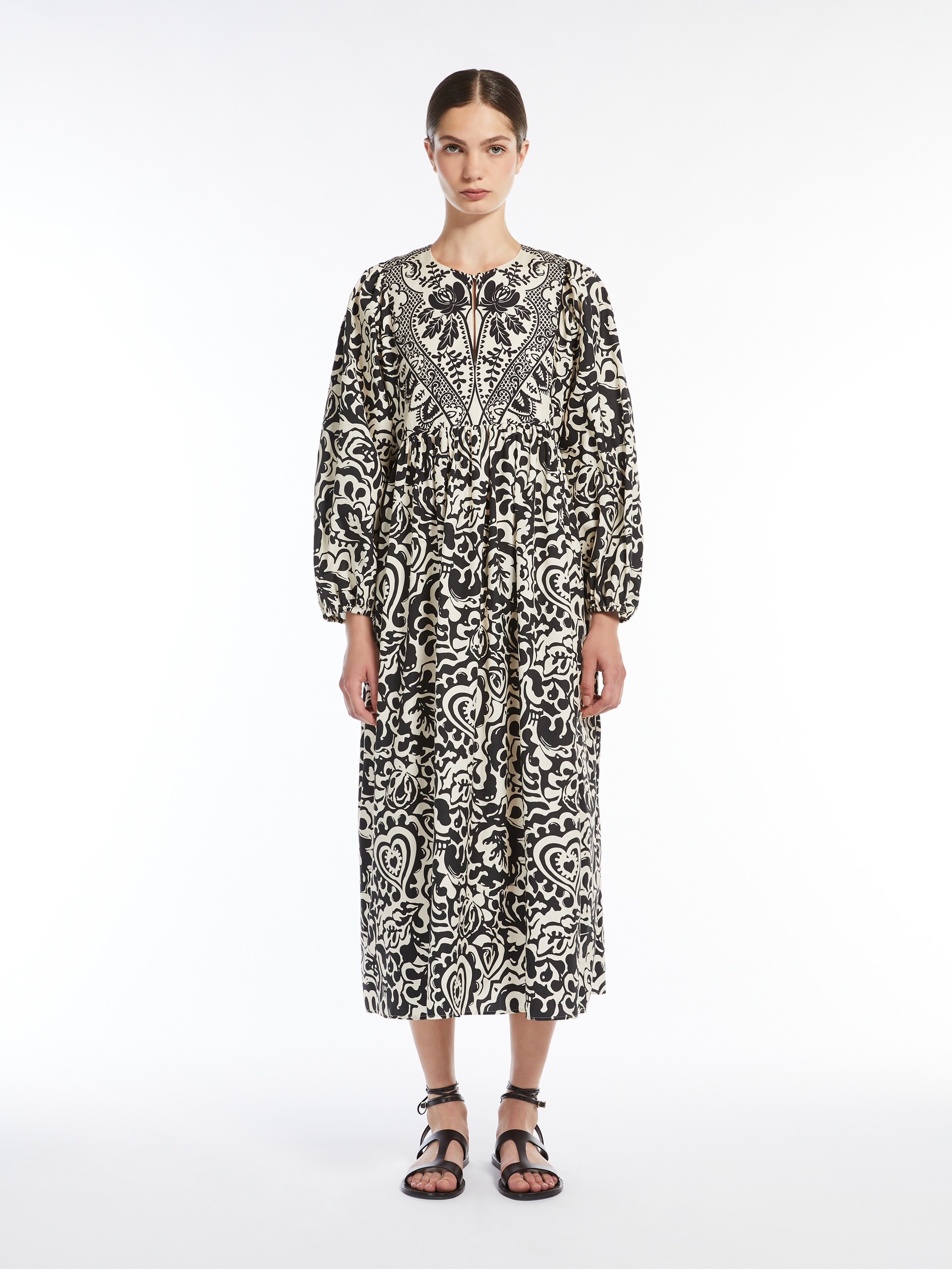 ANZIO Dress in printed poplin - 3
