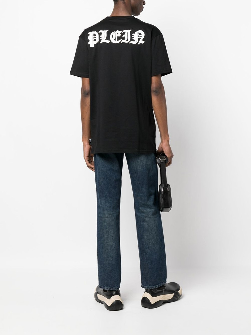 PHILIPP PLEIN gothic logo-print T-shirt outlook