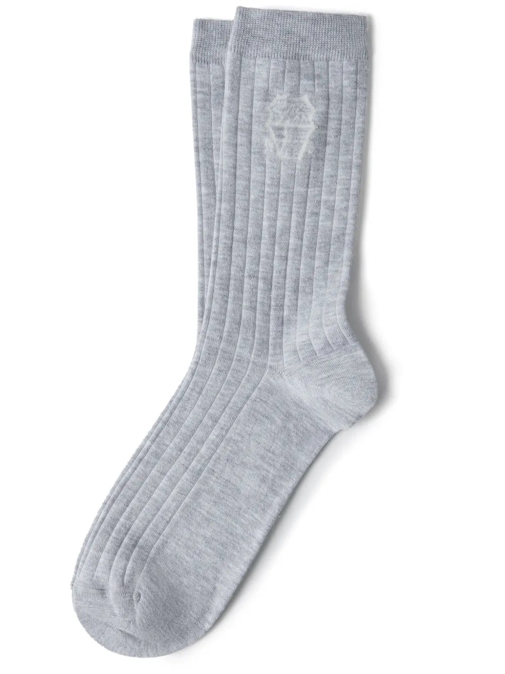 Intarsia-Logo Knitted Socks - 1