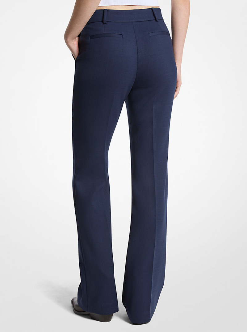 MICHAEL KORS Bootcut Stretch Wool Blend Pants outlook