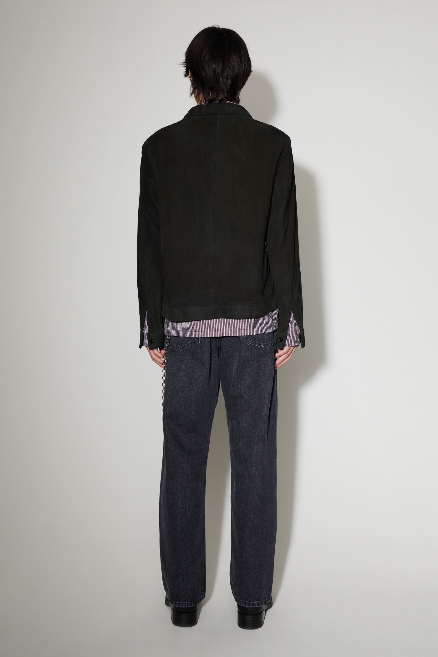 Reincarnation Suede Shirt Black Suede - 6