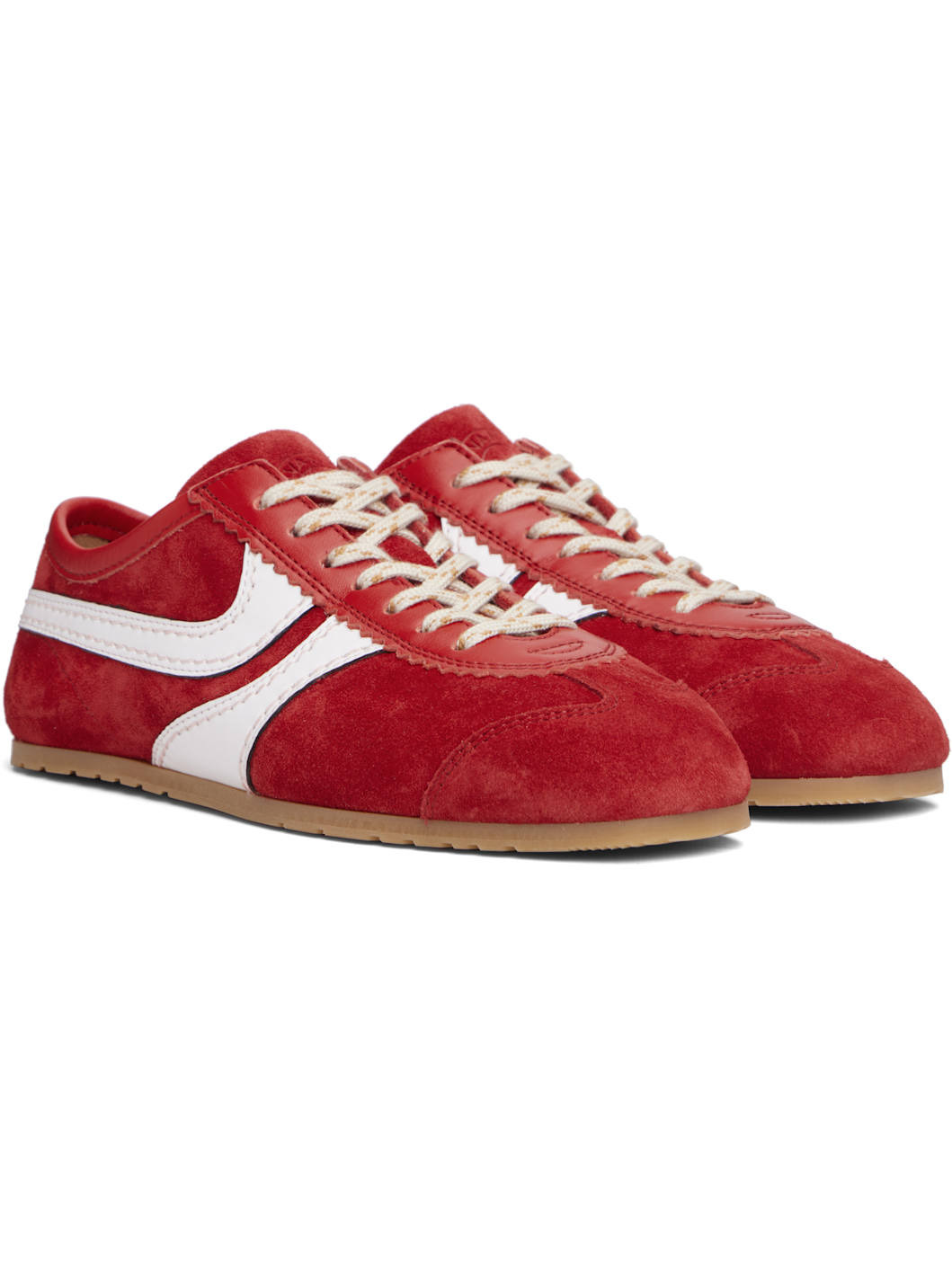 Red Suede Sneakers - 4