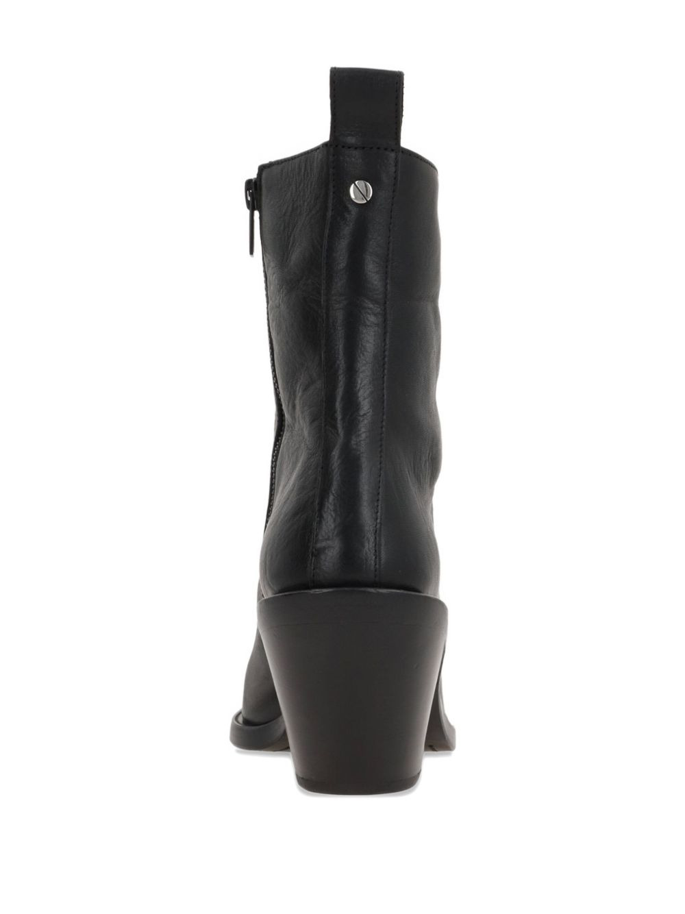 75mm calf leather boots - 3
