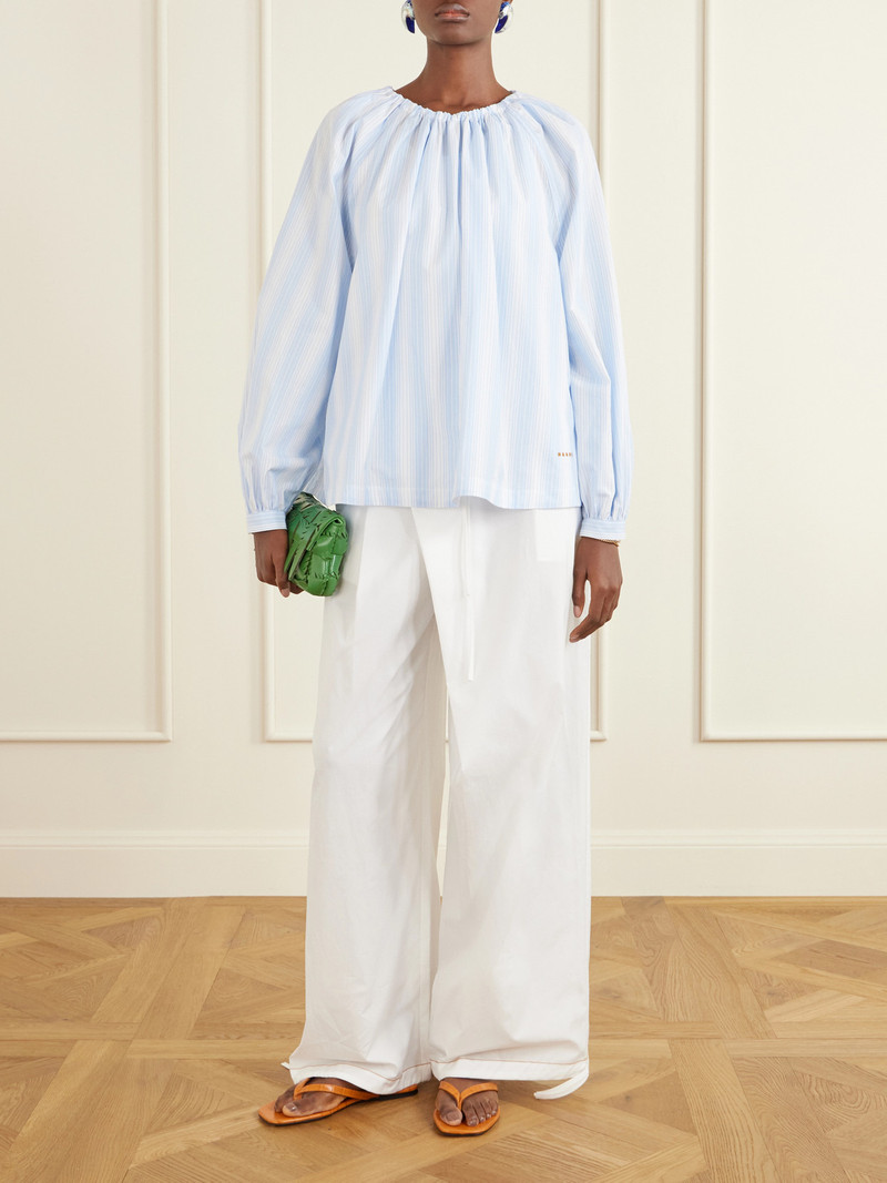 Marni Striped Cotton-poplin Shirt outlook